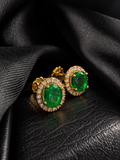 Aretes de Oro con Esmeralda