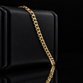 Brazalete cubana en oro