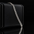 Brazalete cubana en plata