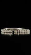 Brazalete tipo tenis en plata